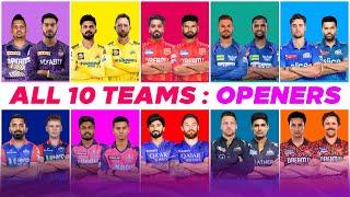 IPL 2025 - All 10 Teams Openers After IPL Auction | Mega Auction News | MY Cricket Production