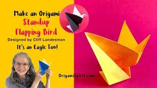 Origami Standup Flapping Bird  -Cliff Landesman