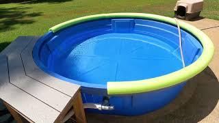 Building And Setting Up An 8' Poly Stock Tank Pool From Tractor Supply