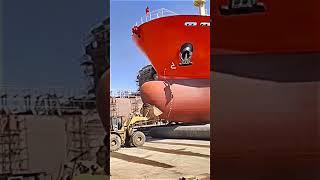 Ship launching to ocean..!!