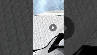 유리창 얼기전에  자동차 앞 유리 차양용 커버 덮자!