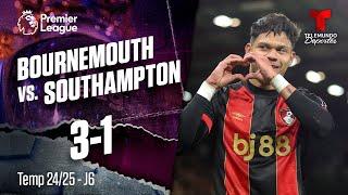 Highlights & Goals: Bournemouth vs. Southampton 3-1 | Premier League | Telemundo Deportes