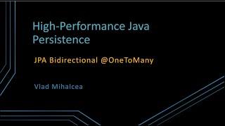 The best way to map a bidirectional JPA OneToMany relationship