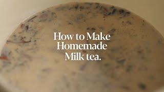 [Kitchen Guide] 키친가이드 : 16 홈메이드 밀크티 만들기 How to make Homemade Milk Tea. ️ & 