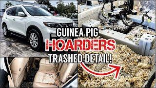 Hoarder's ABANDONED Guinea Pig Trashed Car Cleaned For The First Time | Insane Detailing Restoration