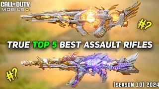 True top 5 best Assault Rifles in Cod Mobile Season 10 (2024) #codm