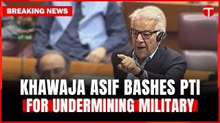 Khawaja Asif Accuses PTI of Undermining Military, Defends Operation Azm-e-Istehkam | NA