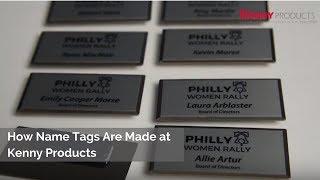 How Name Tags Are Made | Custom & Personalized Name Tags | Metal Name Tags | Plastic Name Tags