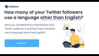 How many of your Twitter audience use a language other than English?