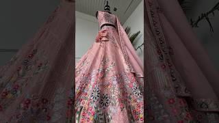 Light Pink color Sequence Embroidery work Designer Lehenga choli for Wedding Function #lehengas