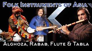 Musical Instruments of Pakistan Flute, Rubaab, Alghoza & Tabla, Sounds of Pakistan