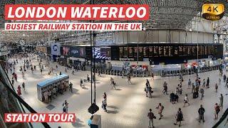 【4K】London Waterloo - The Busiest Train Station In The UK - With Captions【CC】