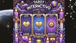  TAROT INTERACTIVO OCTUBRE 2024 | Amor, Trabajo, Finanzas y Más  #tarotinteractivo