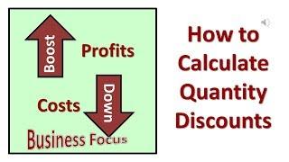 How to Calculate Quantity Discounts