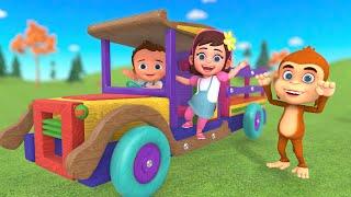 DIY Little Baby Boy & Girl Assembly Wooden Truck Toy Set 3D Toddlers Kids Videos Educational