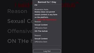 I got banned on roblox for no reason.. #mrgray101army @DoubleDownRoblox