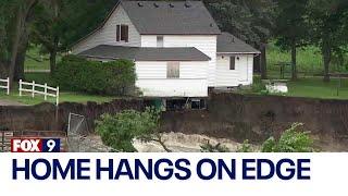 Rapidan Dam failure leaves home teetering on collapse