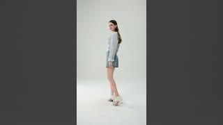 Classic Wahed Blue Denim Shorts for Women #W31021