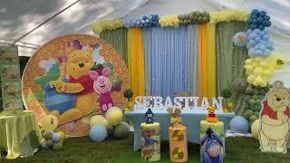 Beautiful winnie the pooh party decoration&Thanks to customer Alicia Acosta for the feedback