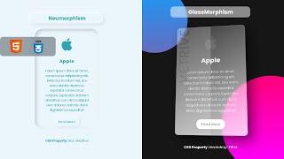 Glassmorphism | Neumorphism - A New UI Trend for 2021