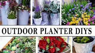 EASY OUTDOOR PLANTER DIYS