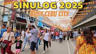 CEBU CITY BUSY DURING SINULOG 2025. OSMENA BOULEVARD,  FOOD STALLS AND PLAZA INDEPENDENCIA.