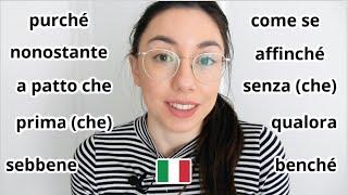 10 Italian linking words that are always followed by congiuntivo (subtitled)