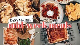 4 EASY VEGETARIAN MEAL IDEAS | MID WEEK SLOW COOKER RECIPES