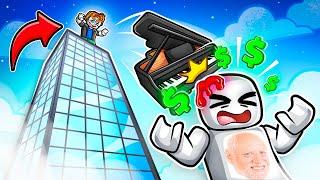 NOOB to PRO in Roblox Throw Stuff For Money