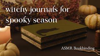 Nighttime bookbinding for restful sleep, a Halloween special  ASMR