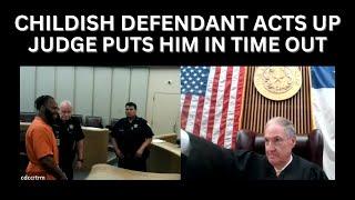 Defendant kicked out of court by Judge Stevens