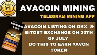 DO THIS TASKS TO EARN $AVACN TOKEN FROM OKX & BITGET EXCHANGE || LISTING ON OKX & BITGET ON JULY 30