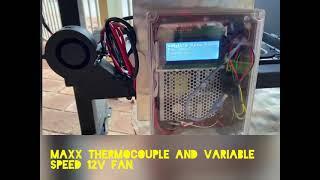 DIY offset smoker bbq with PID temperature control