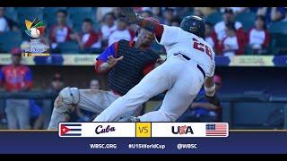 Highlights:  Cuba vs.  USA - World Championship Final - WBSC U-15 Baseball World Cup 2022