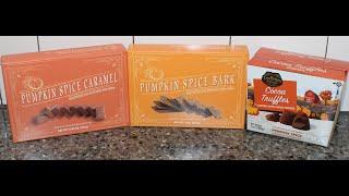 World Market: Pumpkin Spice Caramel, Pumpkin Spice Bark, Truffettes de France Pumpkin Spice Truffles