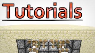 PISTON 2x2 HOLE DOOR (Minecraft: Tutorial)