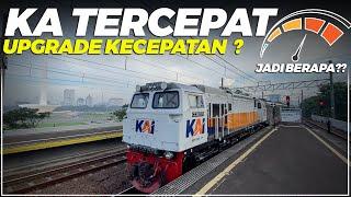 MENCOBA KECEPATAN MAKSIMAL KERETA DI INDONESIA | Trip Jakarta - Semarang