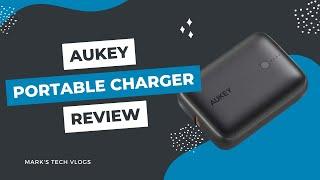 AUKEY PB-N83 10000mAh Mini USB C Portable Charger Black