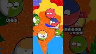 Roasting War India VS China in nutshell animation  #countryball #funny #countries