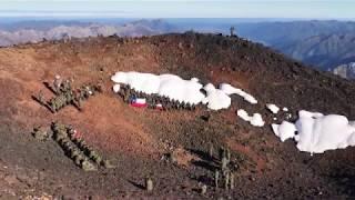 Banda Instrumental del Destacamento N17. Los Ángeles Tocando en la cima del Volcán Antuco 2018