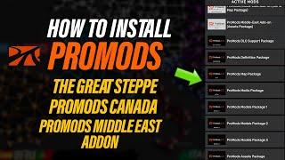 How to Download & Install Promods 2.70 in ETS2 1.50 | Middle East Addon, The Great Steppe Full Guide