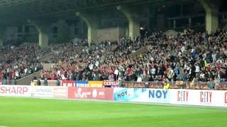 Armenian football fans in match Armenia-Andorra 4-0