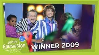 JUNIOR EUROVISION 2009: RALF MACKENBACH - CLICK CLACK - THE NETHERLANDS   - WINNER