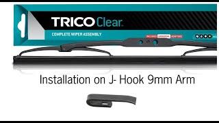 Trico Clear to suit Hook Mount 9mm Wide Arm