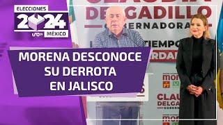 Morena desconoce derrota a gobernadora en Jalisco.
