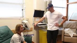 Evan Longoria at Moffitt Cancer Center