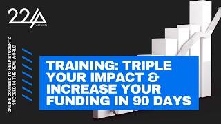 Triple Your Impact & Increase Your Funding in 90 Days