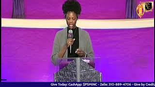 Dawn`Eagle Brewer preaches at Power Source Ministries Intl.