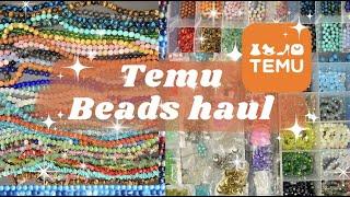 ASMR Temu Bead Haul + Organisation | Satisfying Beads with Jazz Music + No Talking