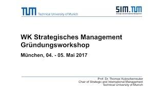 Gründungsworkshop Strategisches Management